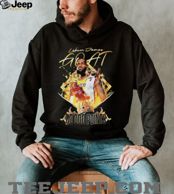 Official Lebron James Goat 50000 Points Signature T shirts