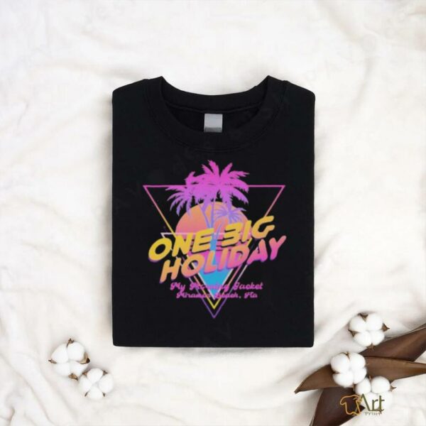Official My Morning Jacket One Big Holiday Miramar Beach FL Neon T shirts