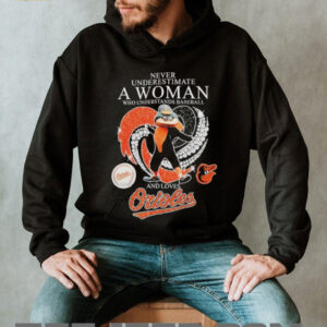 Official Never Underestimate A Woman Who Understands Baseball And Loves Baltimore Orioles Diamond Heart T shirts5