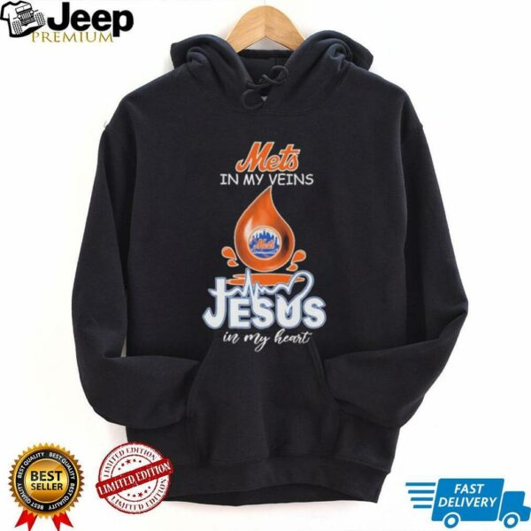 Official New York Mets In My Veins Jesus In My Heart T shirts