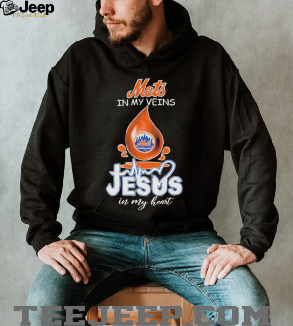 Official New York Mets In My Veins Jesus In My Heart T shirts