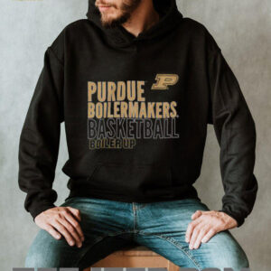 Official Purdue Boilermakers Basketball Boiler Up Text Logo T Shirt2