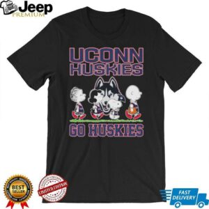 Official Snoopy And The Peanuts Uconn Huskies Go Huskies T...