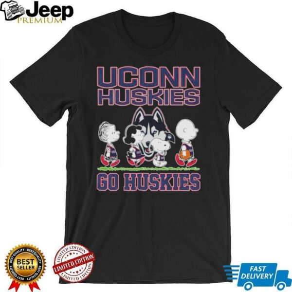 Official Snoopy And The Peanuts Uconn Huskies Go Huskies T shirts