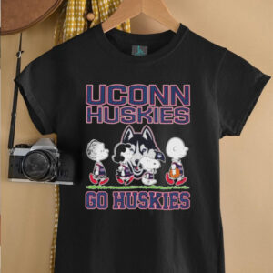 Official Snoopy And The Peanuts Uconn Huskies Go Huskies T...