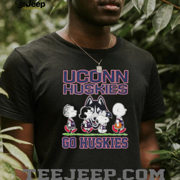 Official Snoopy And The Peanuts Uconn Huskies Go Huskies T shirts