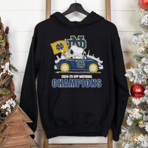 Official Snoopy And Woodstock Driving Car 2024 2025 CFP National Champions T shirts0