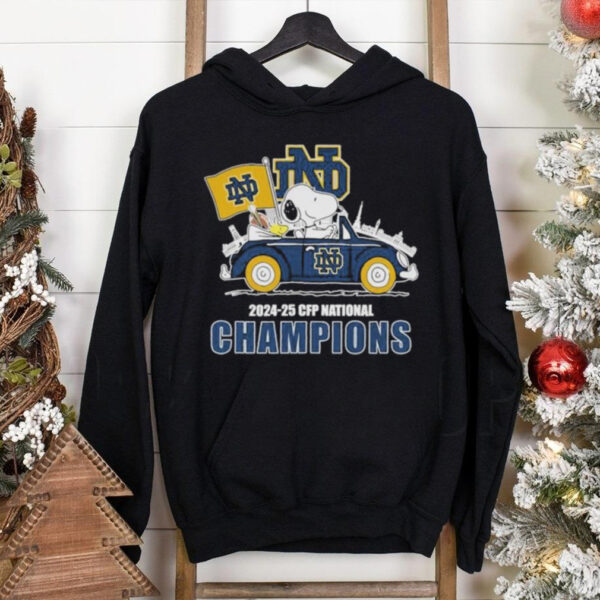 Official Snoopy And Woodstock Driving Car 2024 2025 CFP National Champions T shirts