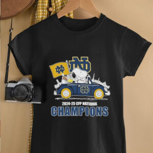 Official Snoopy And Woodstock Driving Car 2024 2025 CFP National Champions T shirts2
