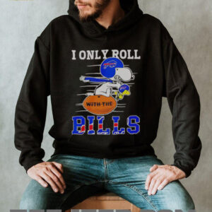Official Snoopy And Woodstock I Only Roll With The Buffalo Bills T Shirt2