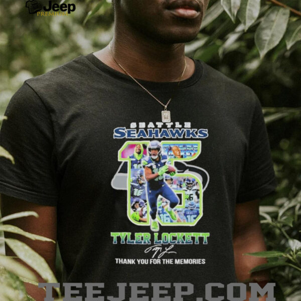 Official Tyler Lockett 15 Seattle Seahawks Thank You For The Memories T shirts