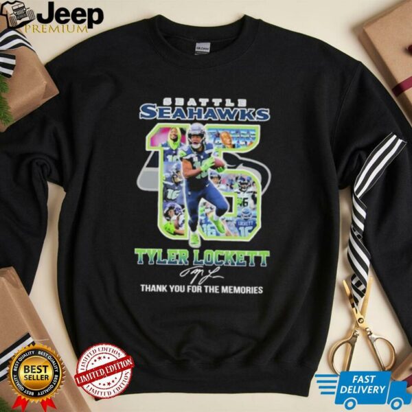 Official Tyler Lockett 15 Seattle Seahawks Thank You For The Memories T shirts