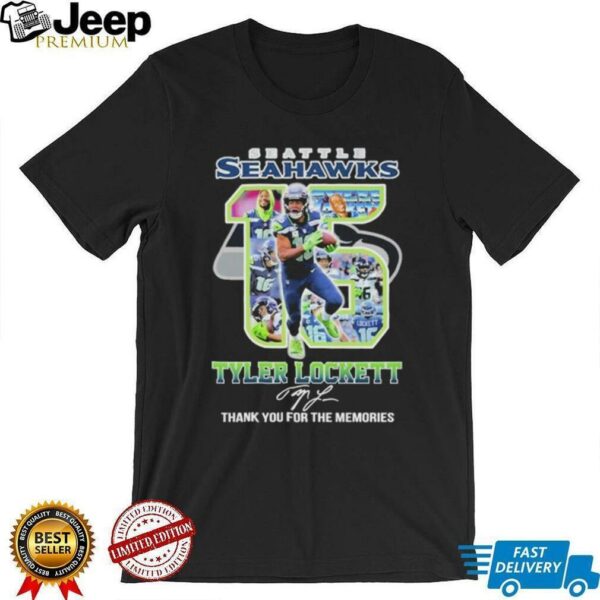 Official Tyler Lockett 15 Seattle Seahawks Thank You For The Memories T shirts