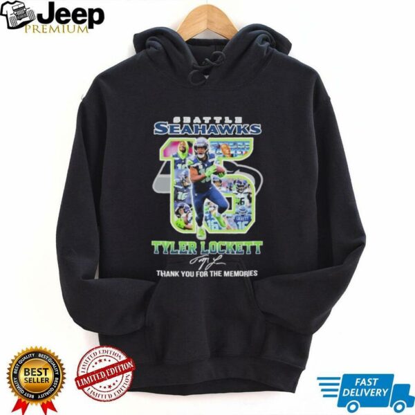 Official Tyler Lockett 15 Seattle Seahawks Thank You For The Memories T shirts