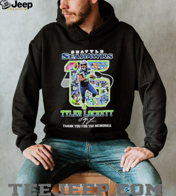 Official Tyler Lockett 15 Seattle Seahawks Thank You For The Memories T shirts