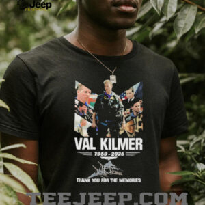 Official Val Kilmer Thank You For The Memories 1959 2025 Signature T shirts