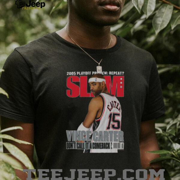 Official Vince Carter New Jersey Nets Mitchell & Ness Don’t Call It A Comeback SLAM T Shirt