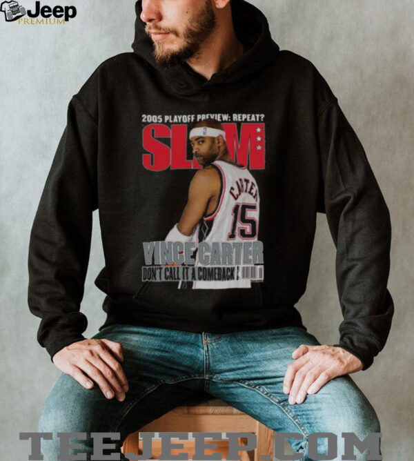 Official Vince Carter New Jersey Nets Mitchell & Ness Don’t Call It A Comeback SLAM T Shirt