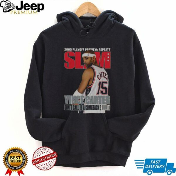 Official Vince Carter New Jersey Nets Mitchell & Ness Don’t Call It A Comeback SLAM T Shirt