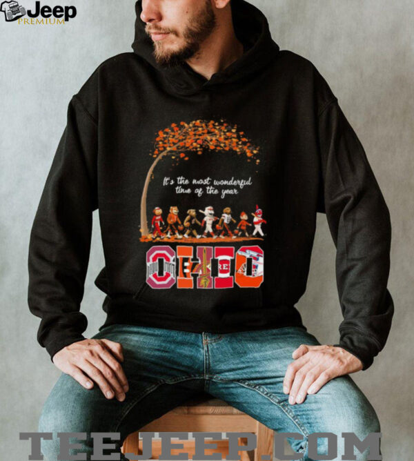 Ohio Sports Teams Mascot Abbey Road It’s The Most Wonderful Time Of The Year Shirt