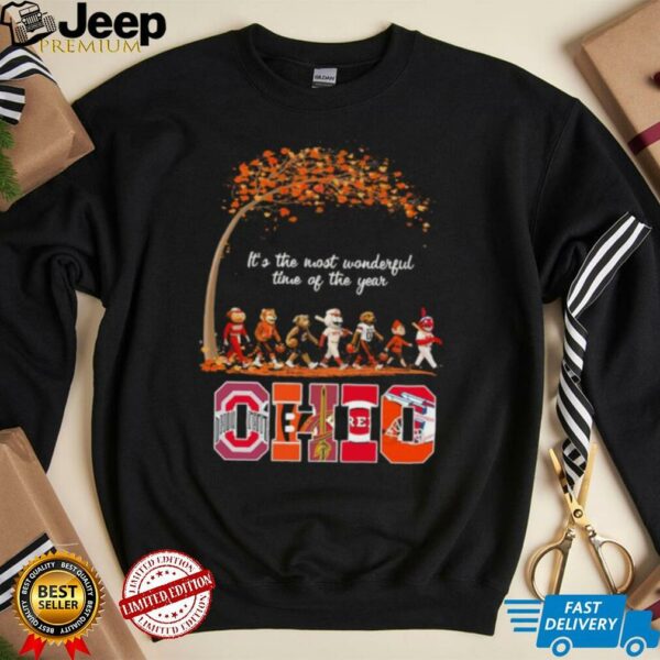 Ohio Sports Teams Mascot Abbey Road It’s The Most Wonderful Time Of The Year Shirt