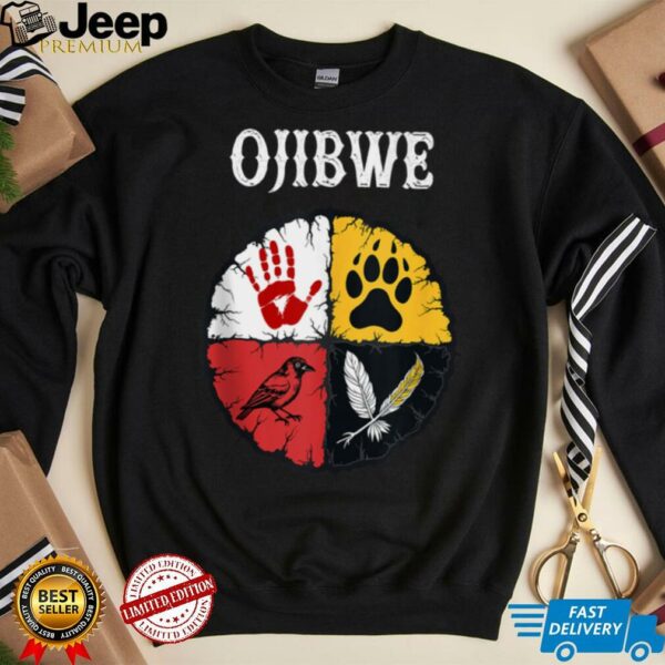 Ojibwe Native American Medicine Wheel Shirt