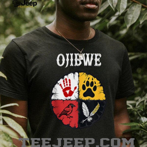 Ojibwe Native American Medicine Wheel Shirt