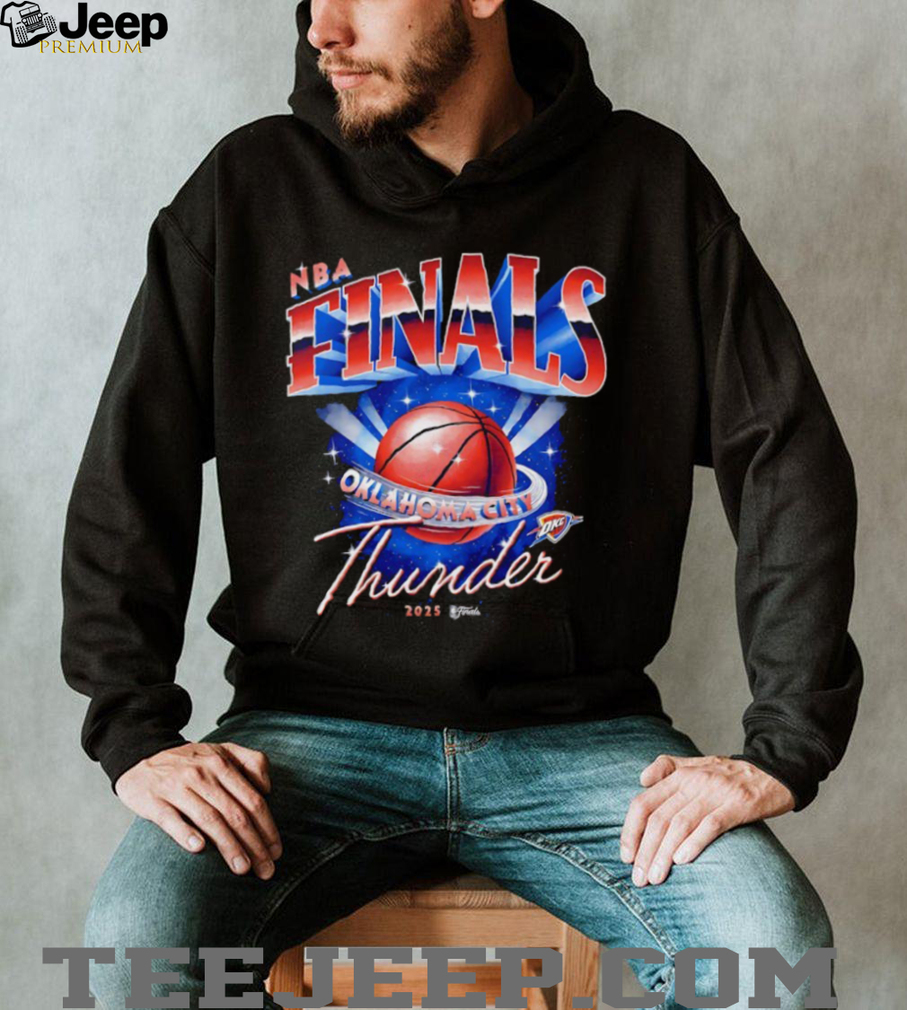Okc Thunder 2025 NBA Finals space shirt Okc Thunder 2025 NBA Finals space shirt