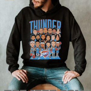 Oklahoma City Thunder 2025 NBA Finals Cartoon roster shirt