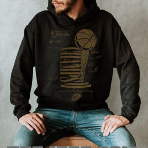 Oklahoma City Thunder 2025 NBA Finals Champions Double Dribble Roster Trophy signatures shirt