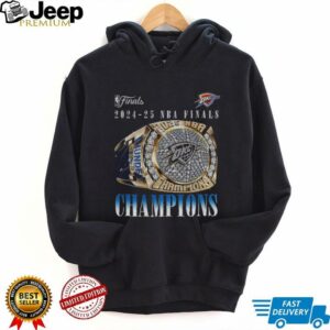 Oklahoma City Thunder Basketball 2025 NBA Finals Playoff Champions Ring shirt