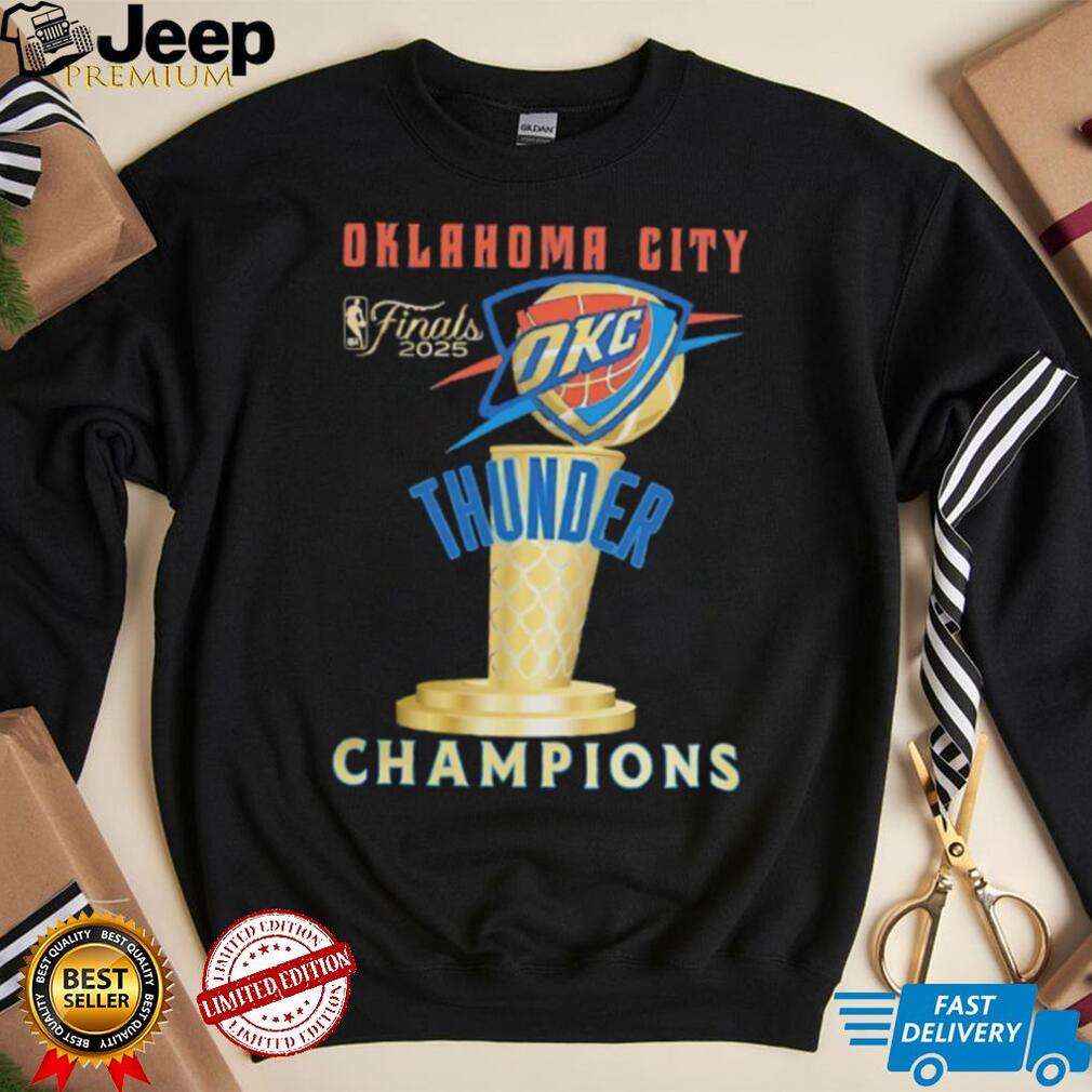Oklahoma City Thunder Finals 2025 Champions Shirt front