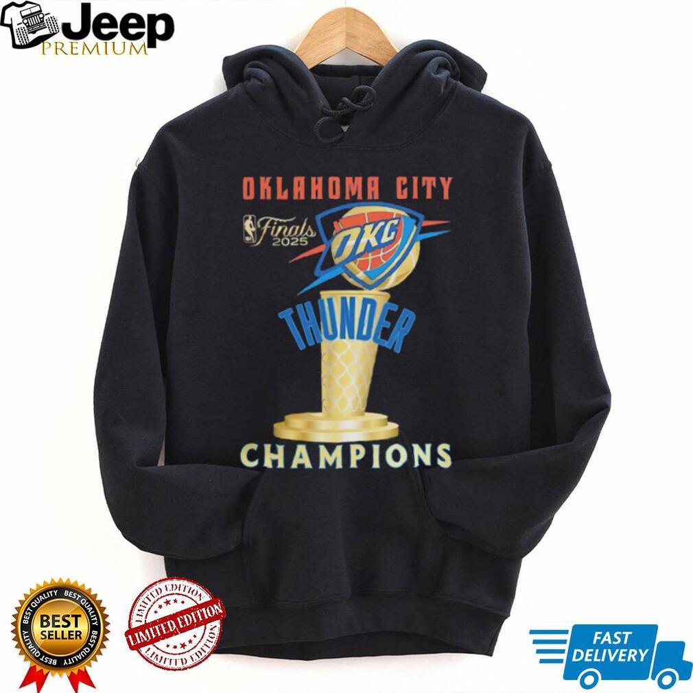 Oklahoma City Thunder Finals 2025 Champions Shirt detail
