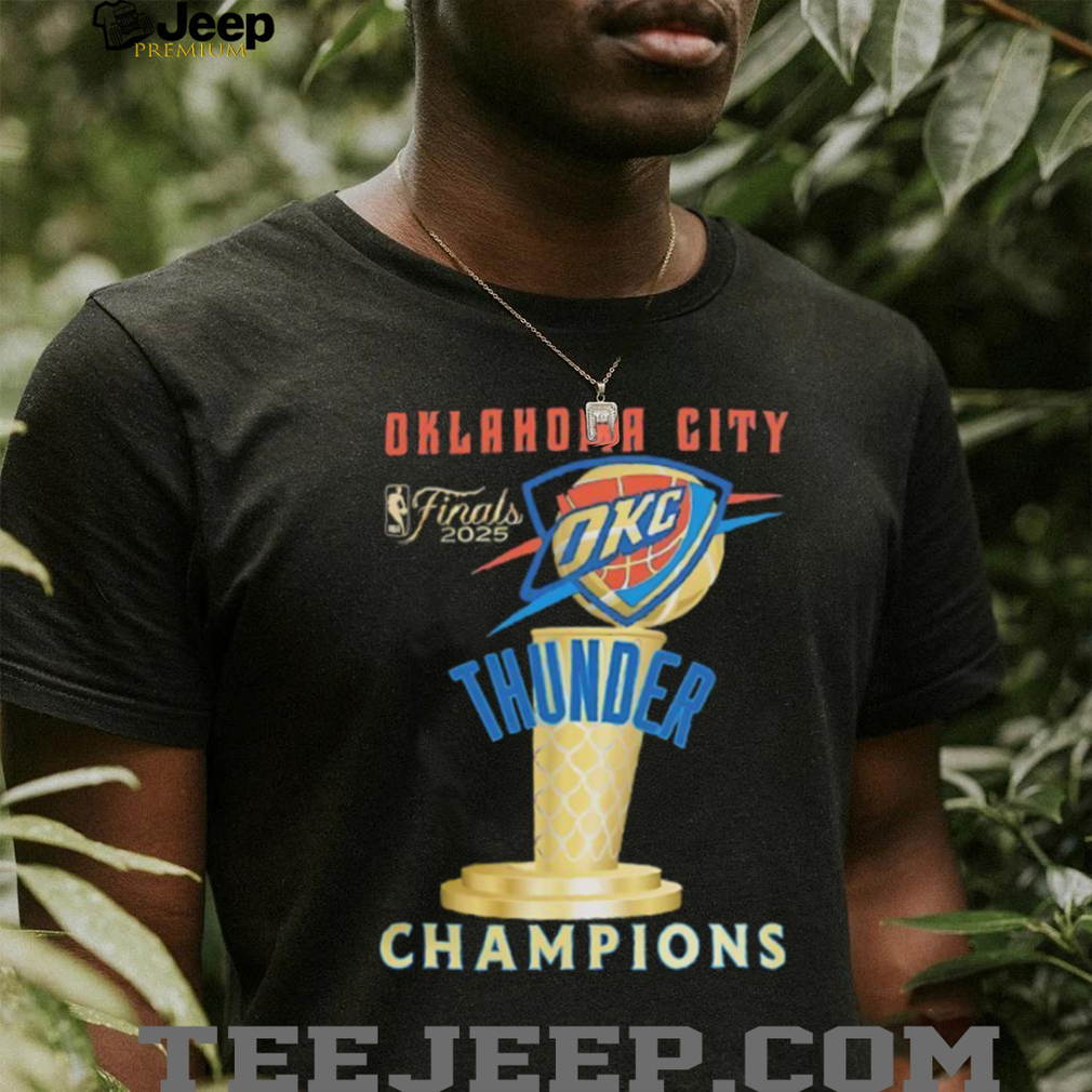 Oklahoma City Thunder Finals 2025 Champions Shirt side view