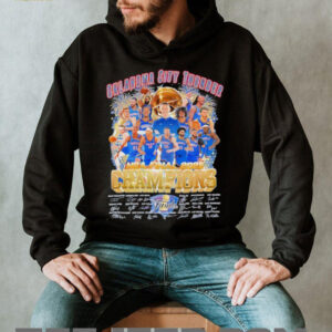 Oklahoma City Thunder NBA Final Champions 2025 signatures shirt