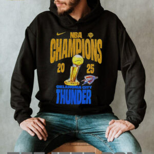 Oklahoma City Thunder Nike NBA Finals Champions Winner Trophy 2025 shirt