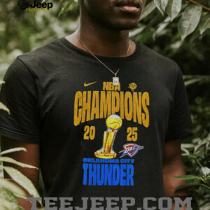 Oklahoma City Thunder Nike NBA Finals Champions Winner Trophy 2025 shirt