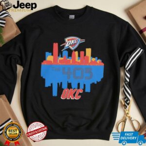 Oklahoma City Thunder the 405 city skyline shirt
