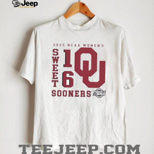 Oklahoma Sooners 2025 NCAA Women’s Basketball Tournament March Madness Sweet 16 No Look Pass shirt