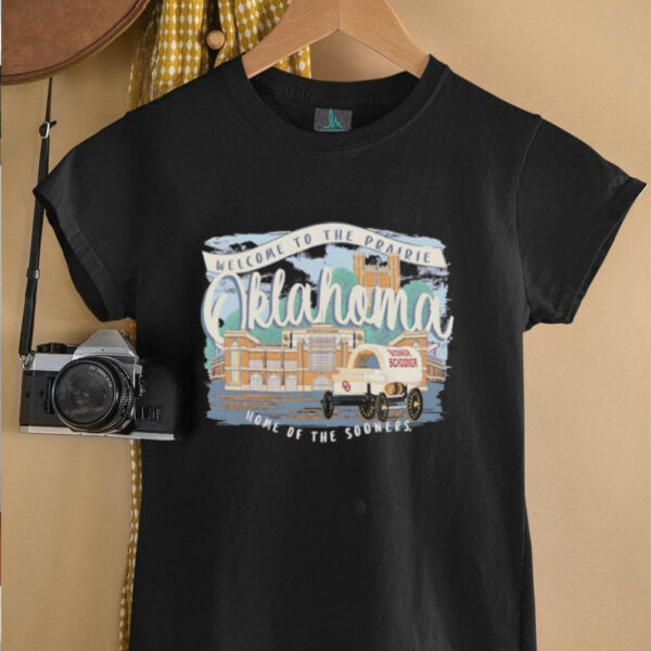 Oklahoma Sooners Fanaticity Campus Scene Drawing Script shirt