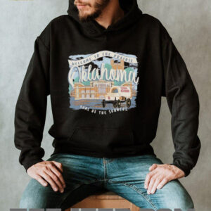 Oklahoma Sooners Fanaticity Campus Scene Drawing Script shirt2