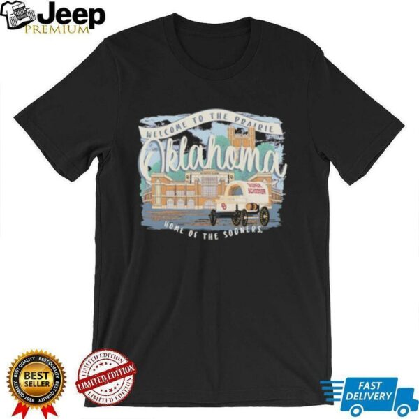 Oklahoma Sooners Fanaticity Campus Scene Drawing Script shirt