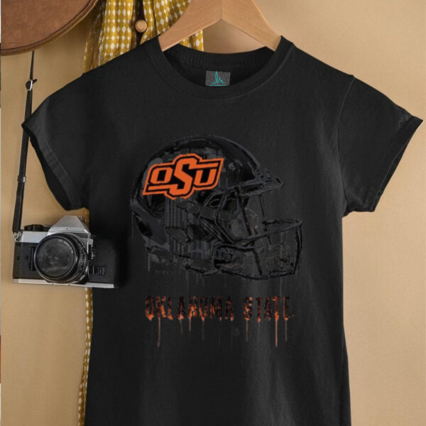 Oklahoma State Cowboys Infant Dripping Football  T Shirt