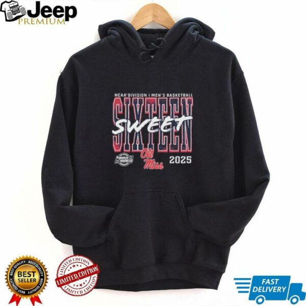 Ole Miss Rebels 2025 NCAA Men’s Basketball Tournament March Madness Sweet 16 shirt