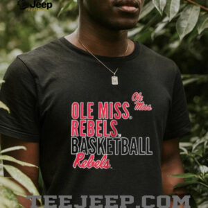 Ole Miss basketball text logo overlay shirt