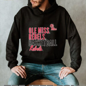 Ole Miss basketball text logo overlay shirt4