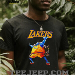 One Piece Jinbe Los Angeles Lakers NBA shirt