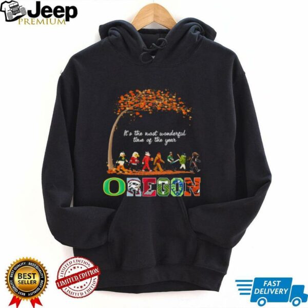 Oregon Sports Teams Mascot Abbey Road It’s The Most Wonderful Time Of The Year Shirt