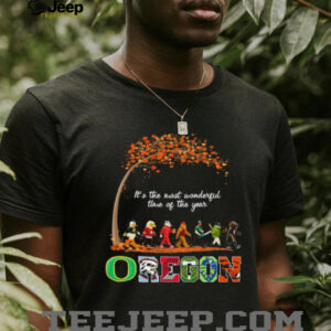 Oregon Sports Teams Mascot Abbey Road It’s The Most Wonderful Time Of The Year Shirt
