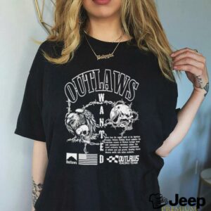 Outlaws Barbed wire Skull Tee3